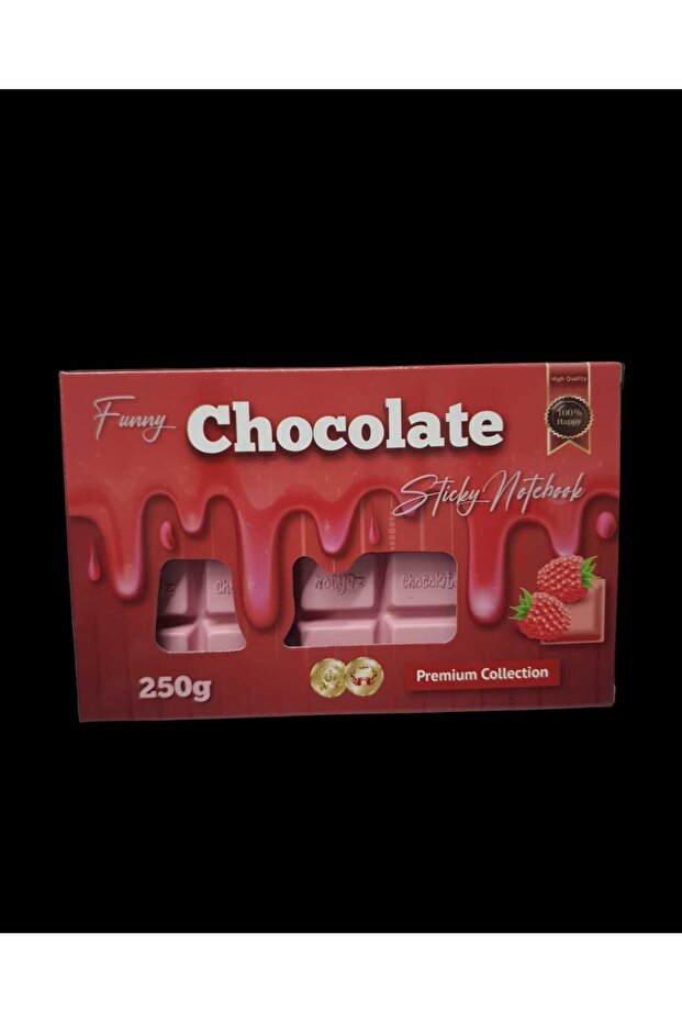 ÇİLEK KOKULU NOT YAZ CIKOLATA BLOKNOT 60 YAPRAK - 3