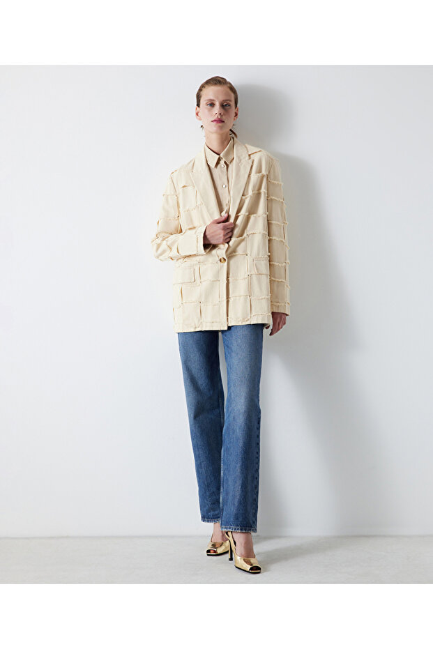 Non denim oversize blazer - 5