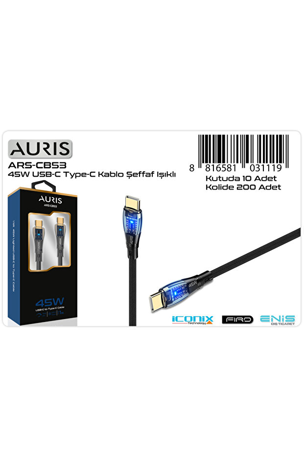 45 W TYPE-C DEN TYPE-C YE ŞARJ KABLOSU - 4