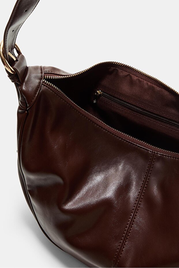 Suni Deri Ay Çanta - 5