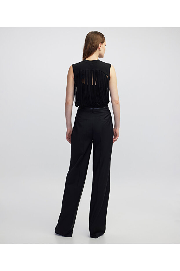 Triko şeritli süveter - 7