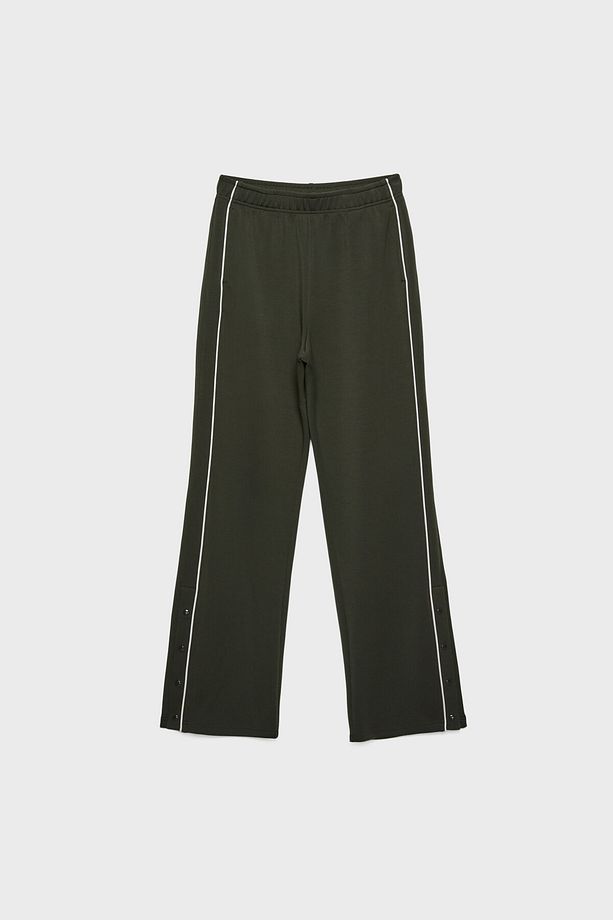 Yumuşak Dokulu Düğmeli Jogger Pantolon - 6