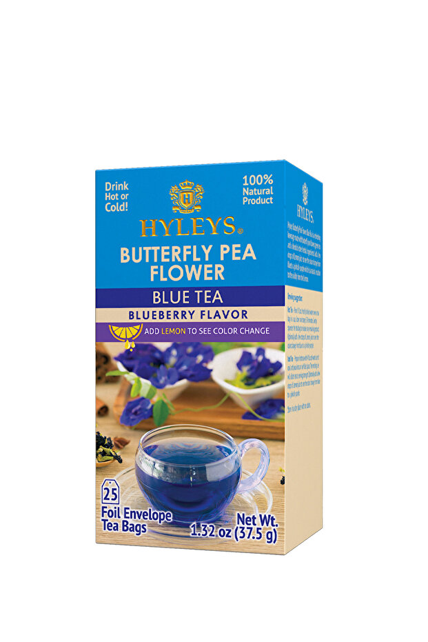 شاي زهرة الفراشة الازرق Butterfly Flower Tea Blueberry Flavor