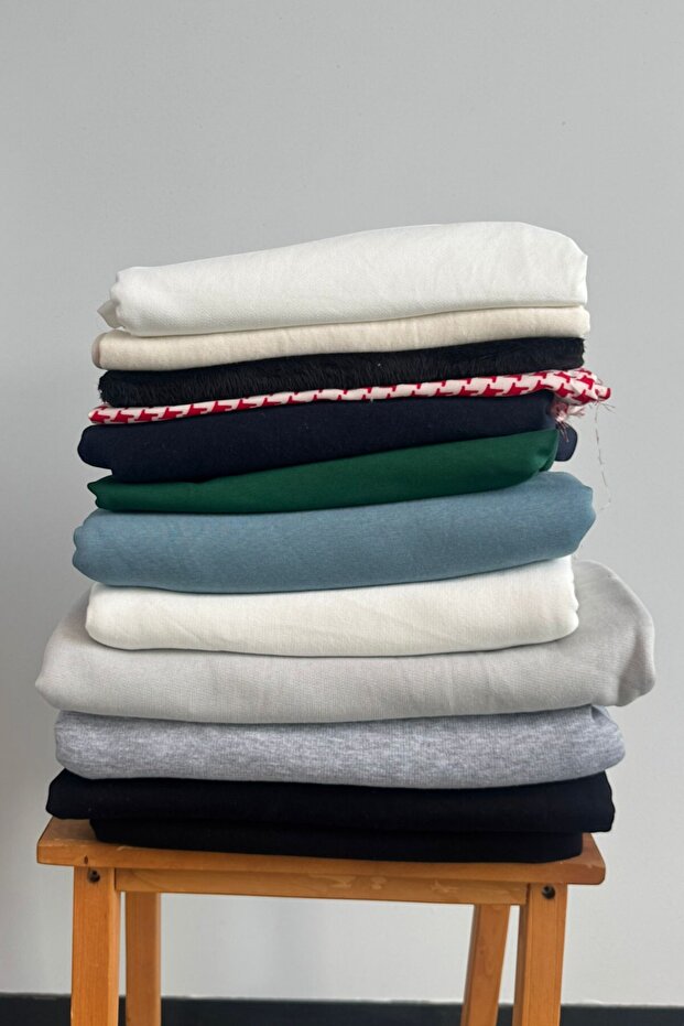 Kumaş Seti - Giyim İçin Çok Renkli Kumaş Seti -Kumaş,Parça Kumaş (Kumaş Set 8) - 2