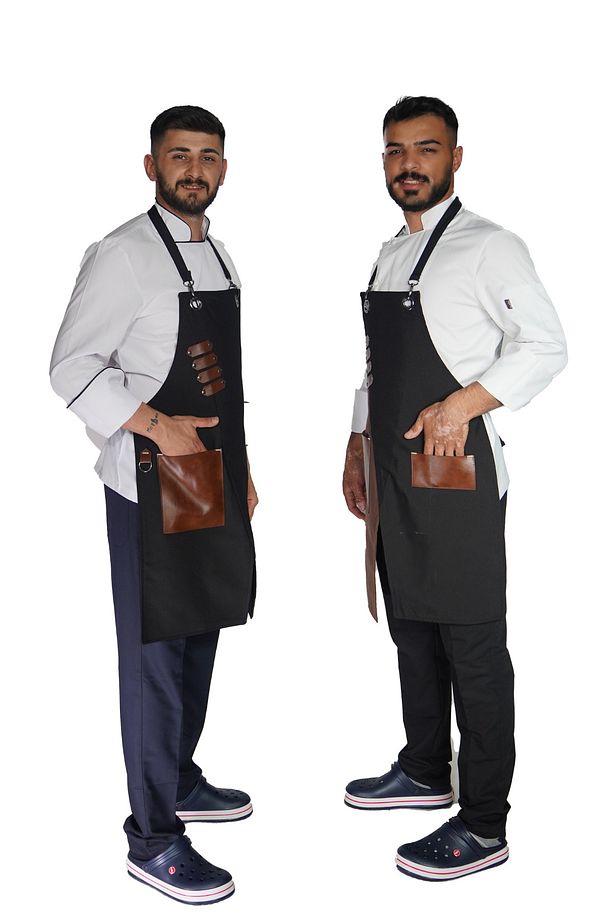 ÇAPRAZ ASKILI ÇAPRAZ KESİM DOUBLE MUTFAK ÖNLÜĞÜ MASTERCHEF MODEL - 5