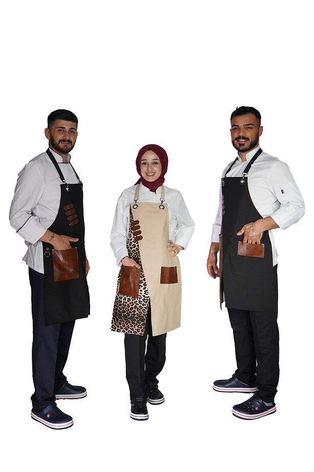 ÇAPRAZ ASKILI ÇAPRAZ KESİM DOUBLE MUTFAK ÖNLÜĞÜ MASTERCHEF MODEL - 6