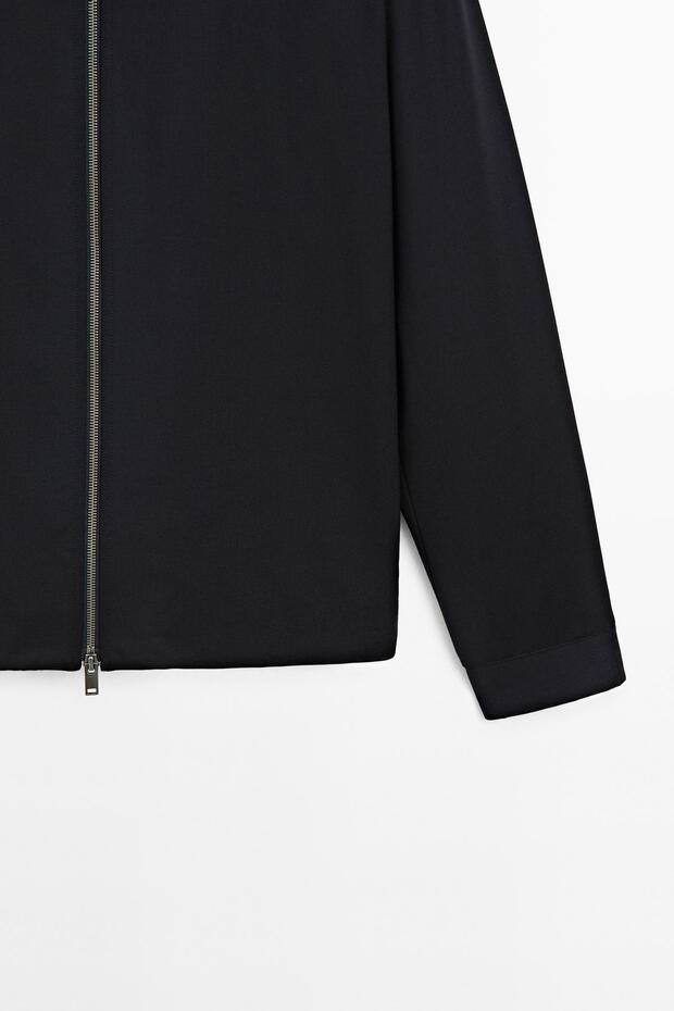 Çift kat yün karışımlı ceket - 7