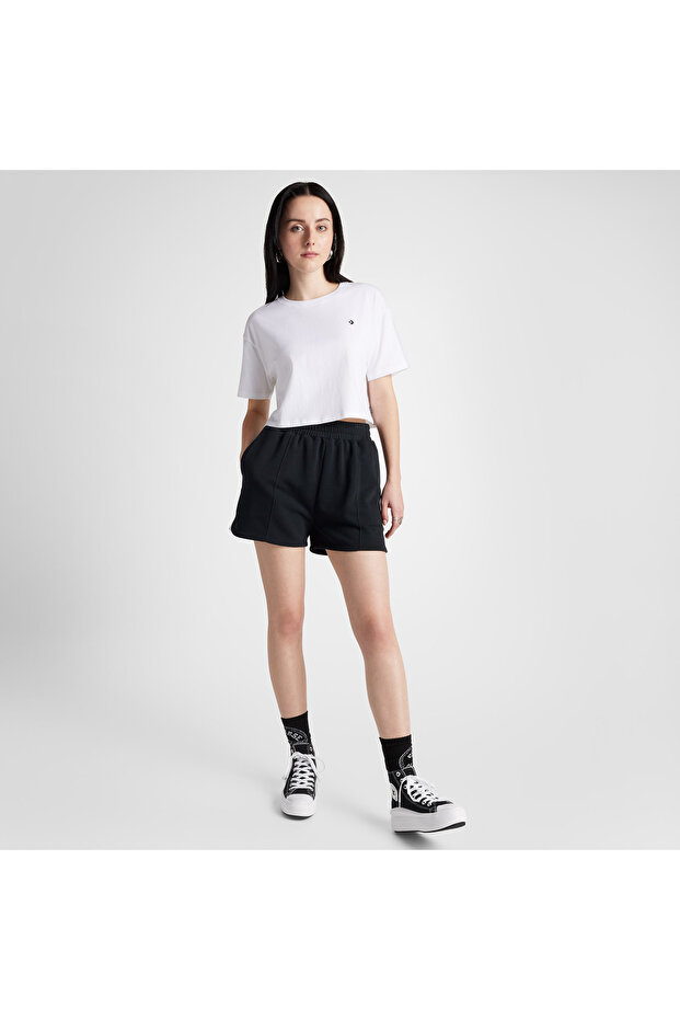 Classic Kadın Star Chevron Siyah Şort - 1