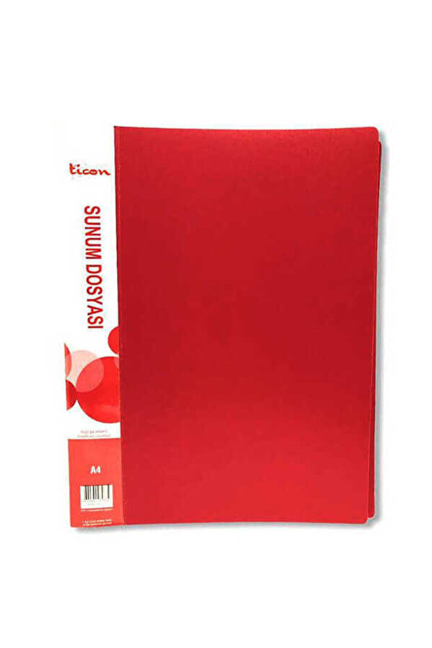 ملف عرض A4 20 قطعة أحمر - 2