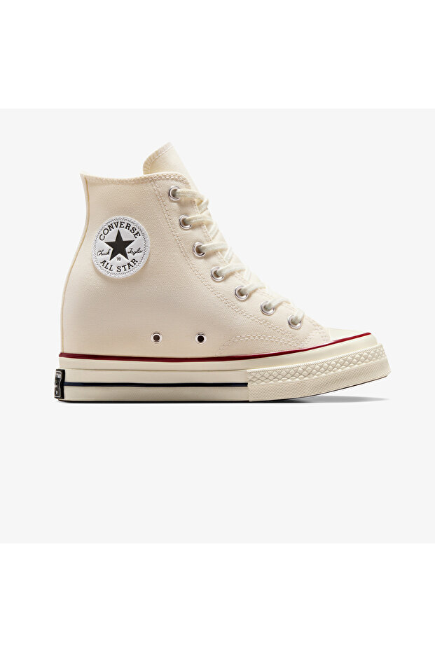 Chuck 70 Wedge Unisex Krem Platform Sneaker - 3