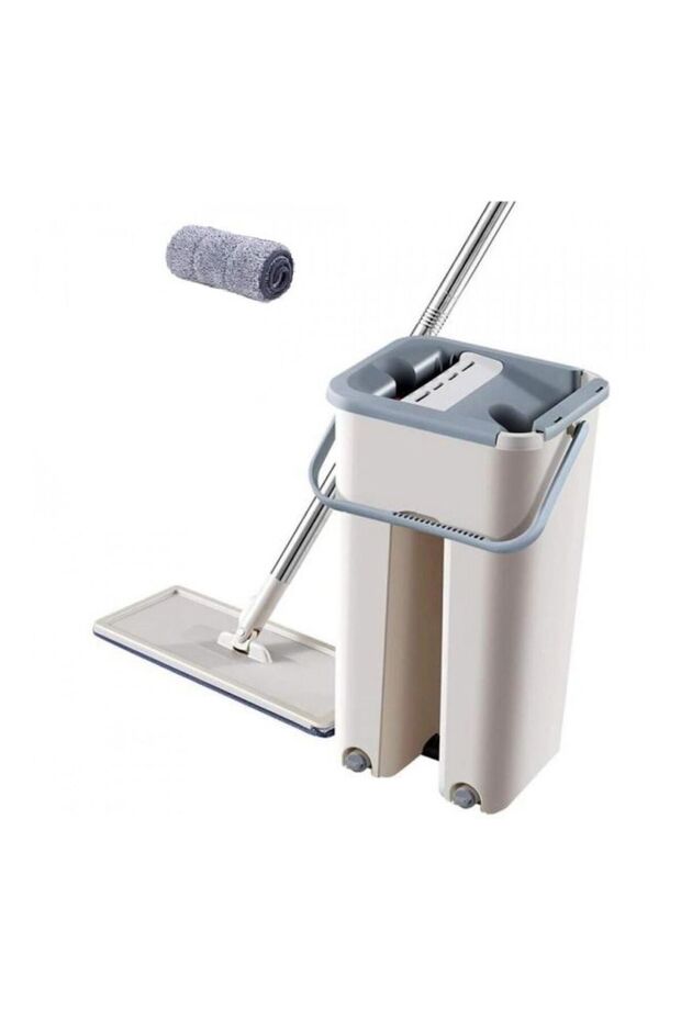 Professional mop with two buckets for cleaning and drying + 1 free refill - 1