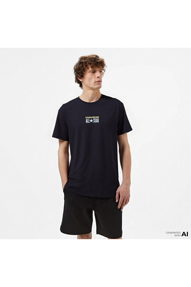 Erkek Siyah T-Shirt - 1