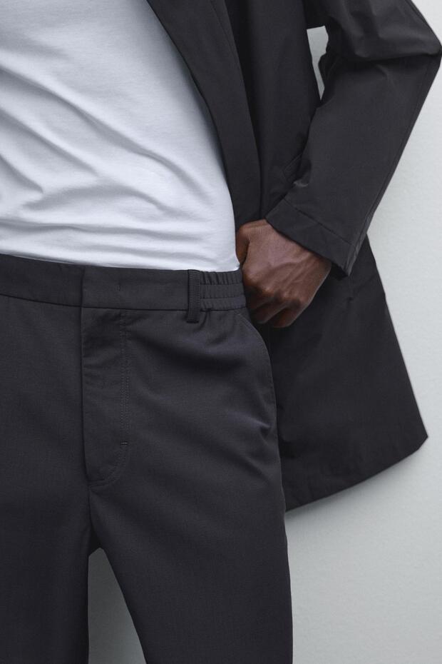 Yün karışımlı jogger pantolon - 4