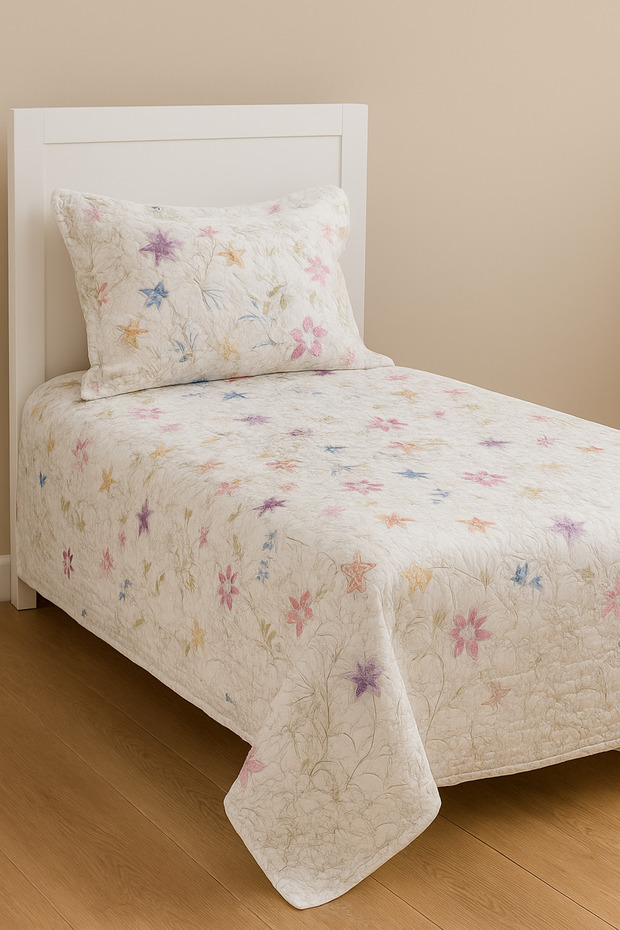 patiska genç seri desenli yatak örtüsü tek kişilik 4 mevsim yatak örtüsü - 2