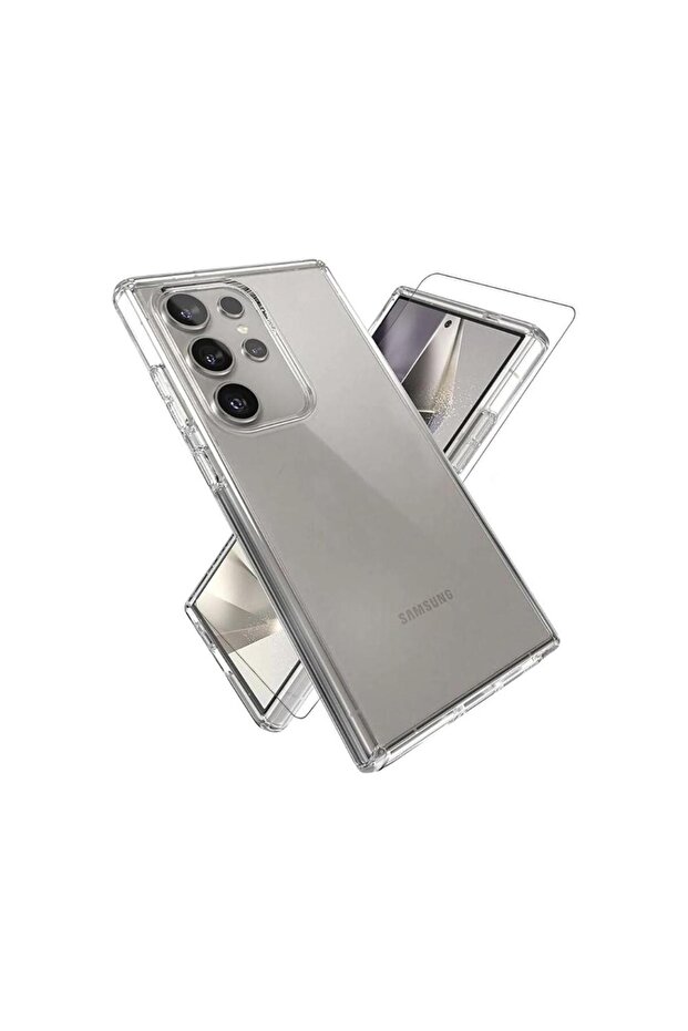 جراب ماكس آند ماكس مع واقي شاشة شفاف لهاتف جالاكسي S24 ألترا - 1