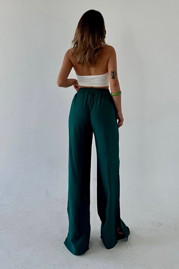 Siesta Leg Split Flowy Trousers T2015 - 3