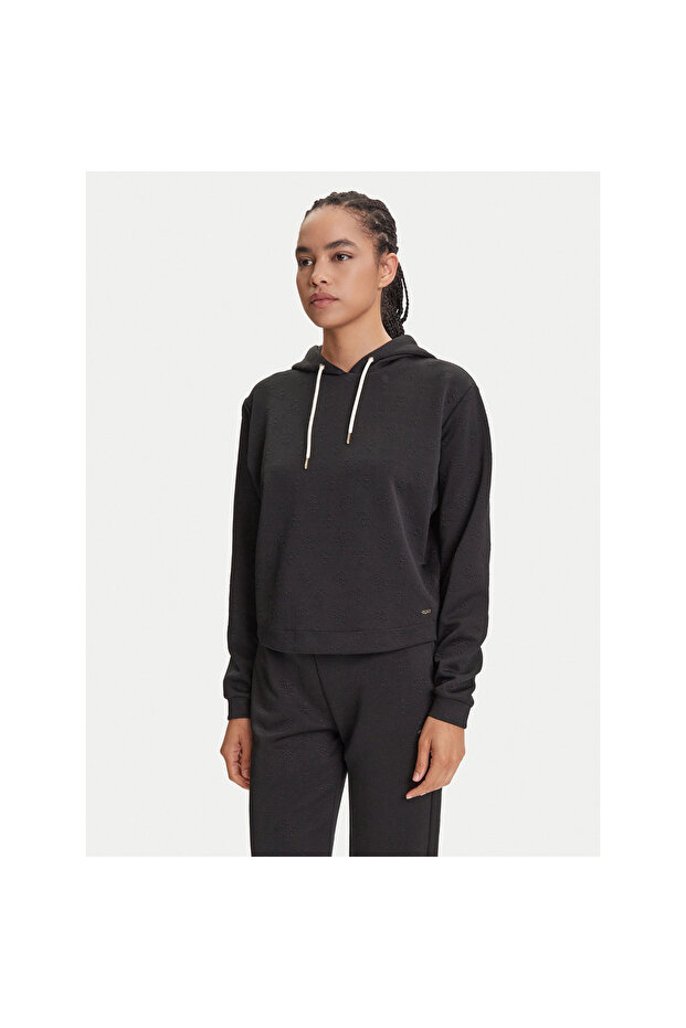 Tamamı Logolu Kapüşonlu Sweatshirt V5YQ04KBSL2 - 1