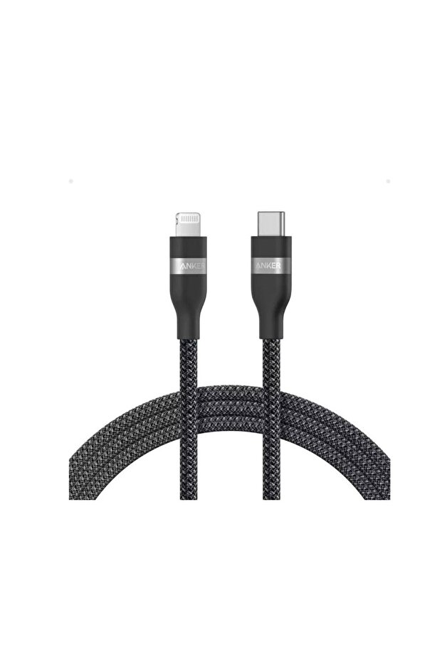 PCR Braided USB-C To Lightning Cable 0.9m Black