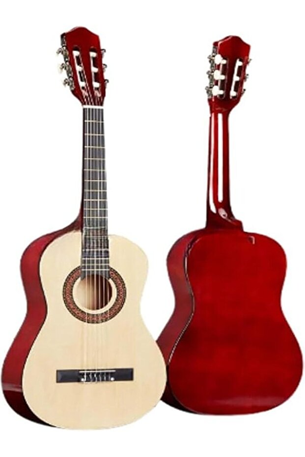 38” Classical Guitar with Nylon Strings with Bag (Natural) - 2