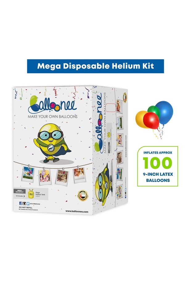 مجموعة هيليوم للحفلات للاستخدام مرة واحدة - 2