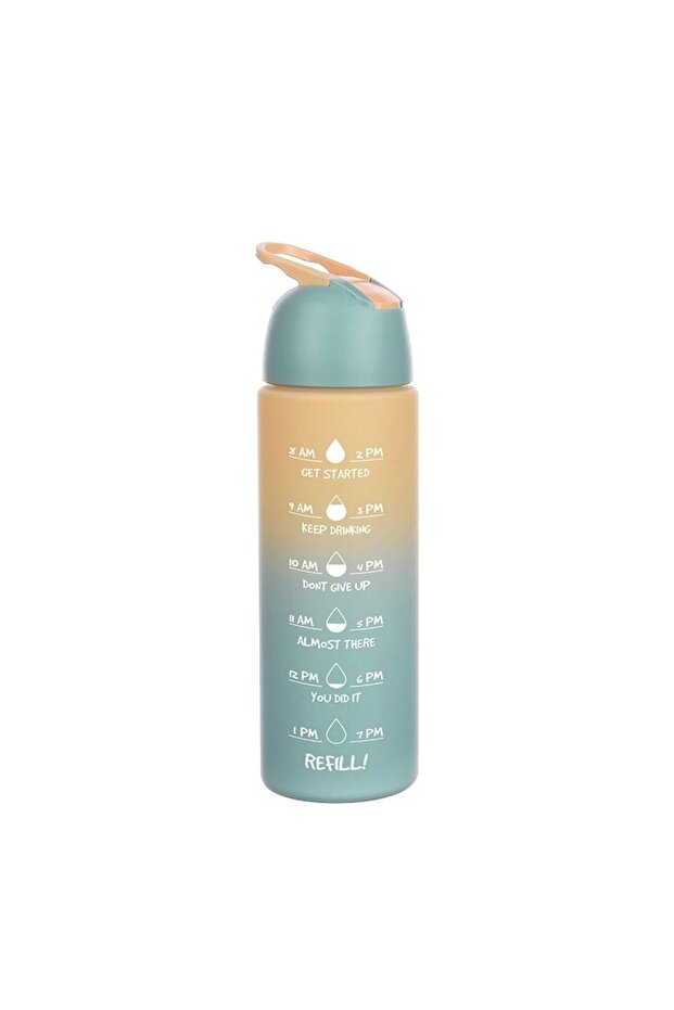 Beautiful Life Colorful 700 ml Gray Pc Flask - Water Bottle