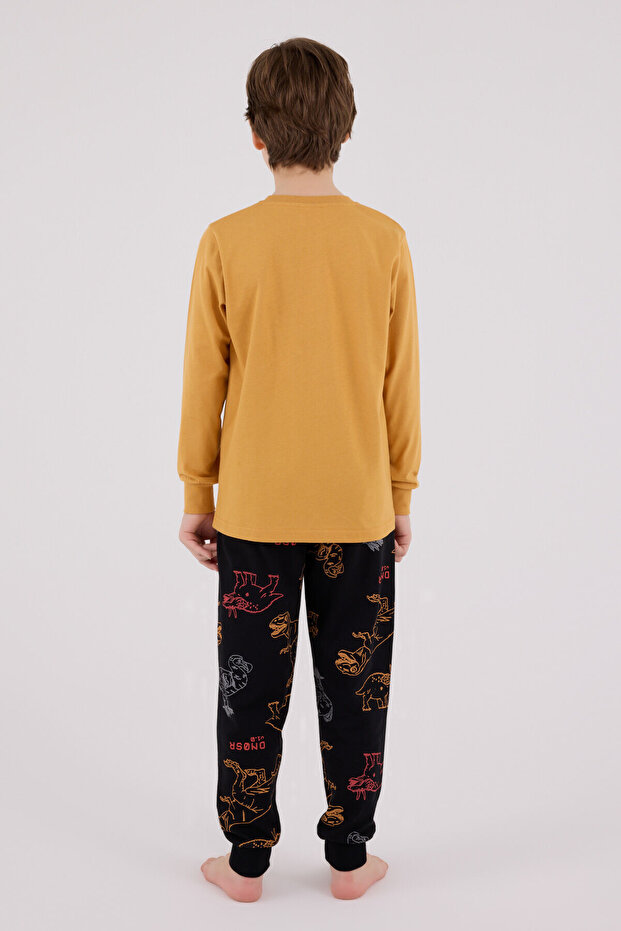 Erkek Çocuk Sarı Pijama Takımı - 5