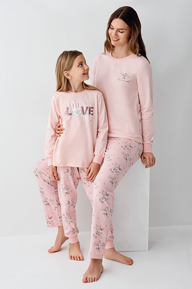 Devojčin roze pidžama set - 3