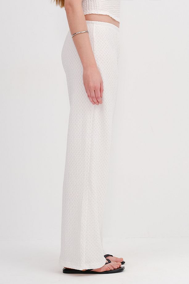 Beli lastikli Dokulu Pantolon PN0546-L6 - 4