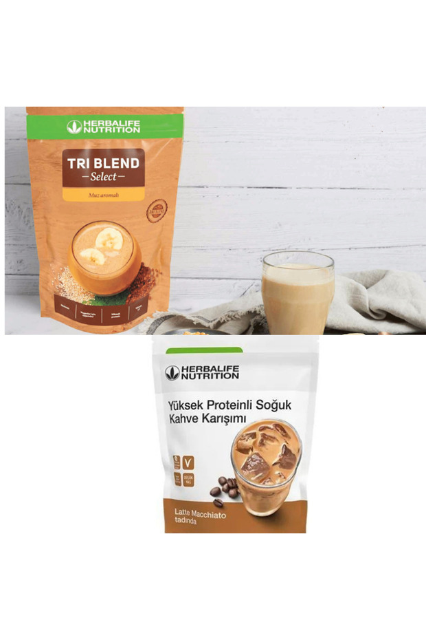 Tri Blend Select Banana Flavored-High Protein Cold Coffee Blend Latte Macchiato 308 g