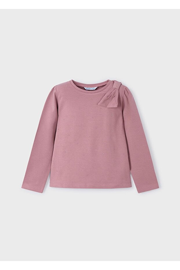 Pink Long Sleeve Girl's T-Shirt - 4064