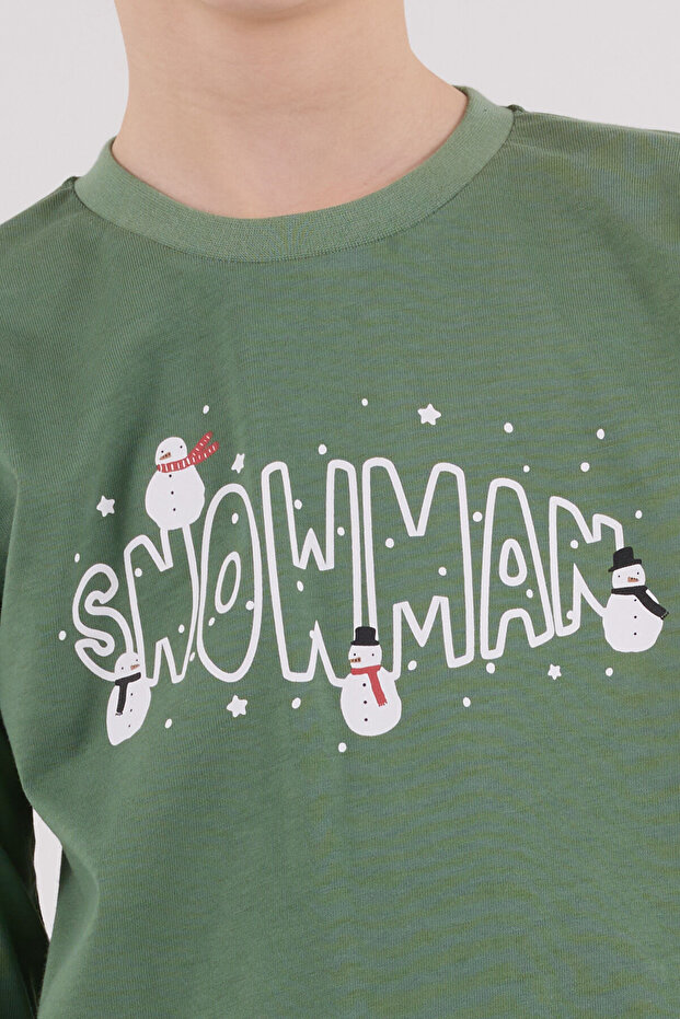 طقم بيجامة للأولاد باللون الأخضر - 6