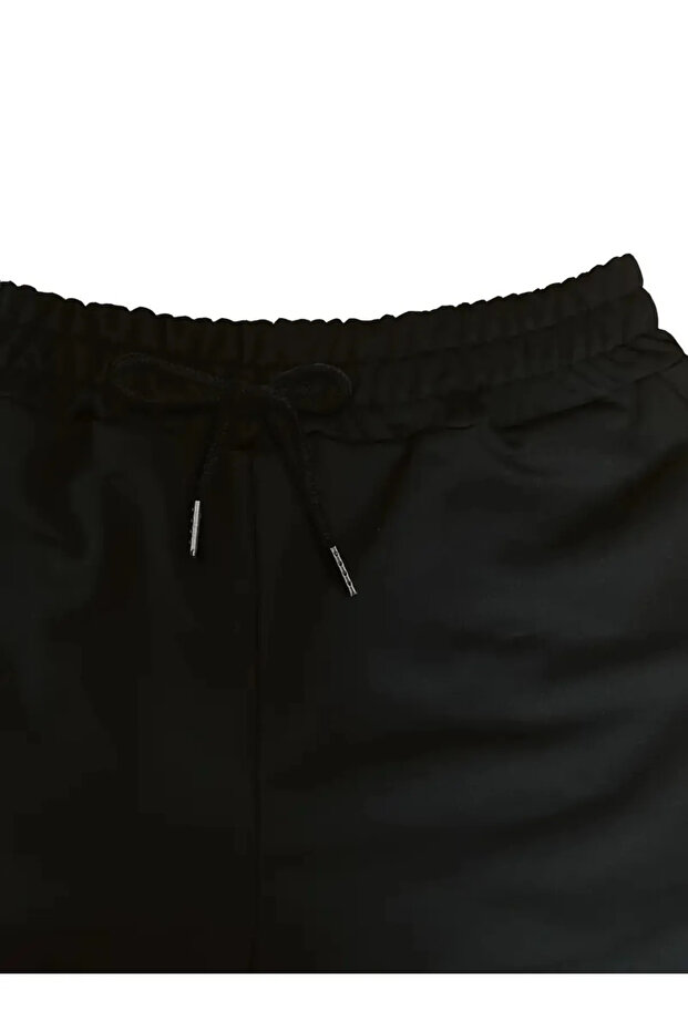 Ribbon Baskılı Oversize Baggy Eşofman Altı - 3