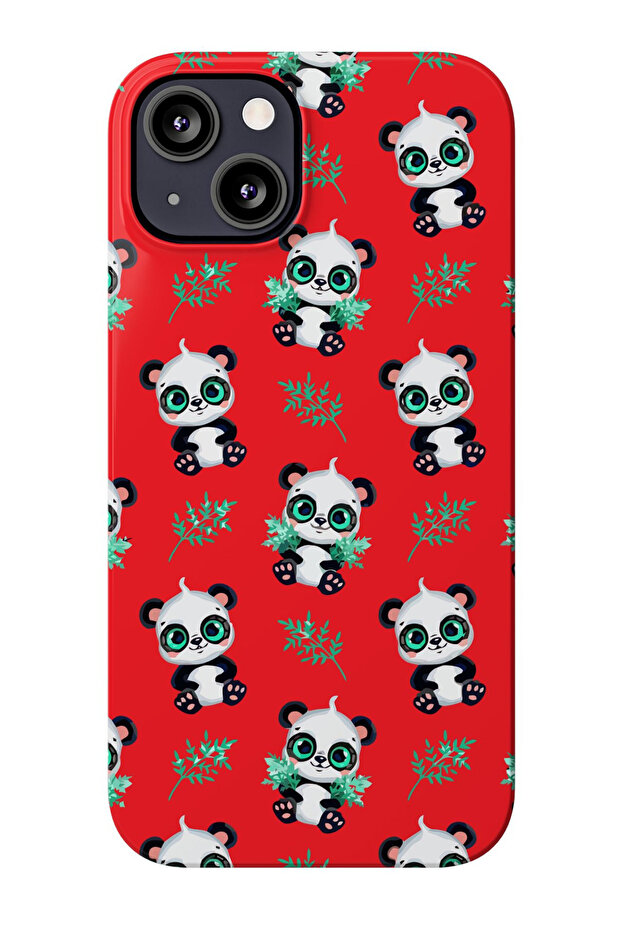 حافظة هاتف من السيليكون بتصميم ريد باندا متوافقة مع هاتف آيفون 17 - 1