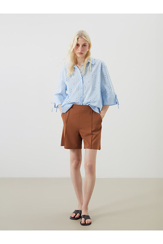 Damen-Shorts mit elastischem Bund - 1