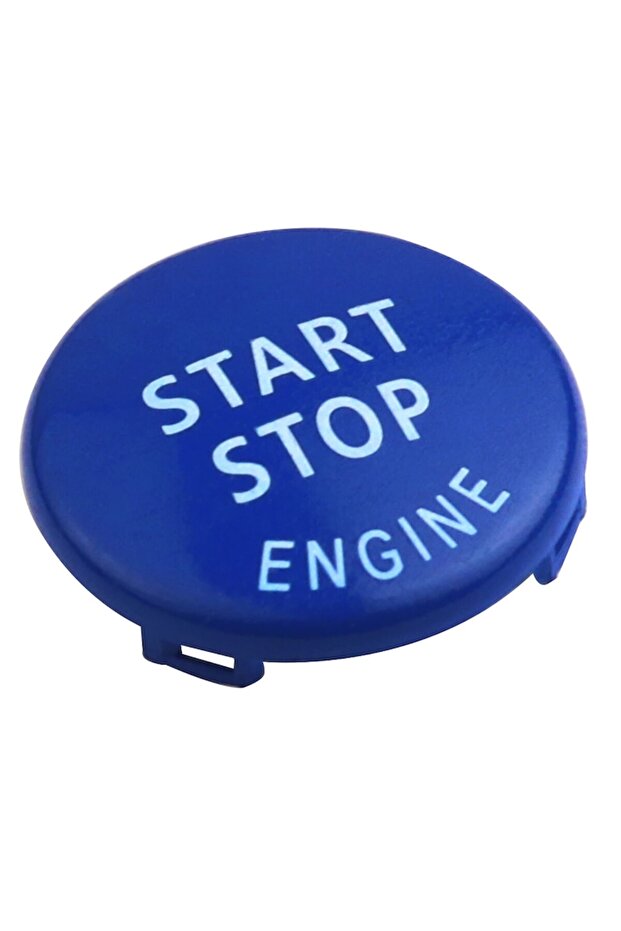 Button Cover Start Stop Compatible with BMW E60 E63 E70 E71 E82 E84 E90 E91 E92 E93, Blue - 2
