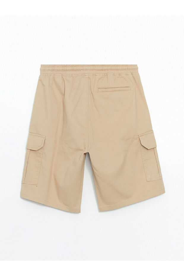 XSIDE Standart Kalıp Gabardin Erkek Kargo Şort - 6