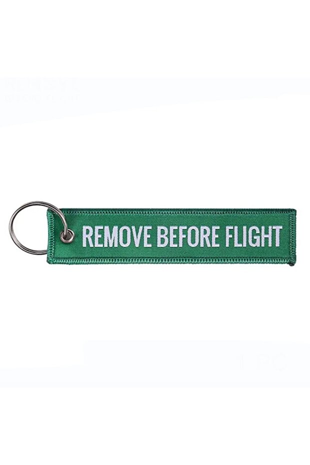 Breloc auto moto, Remove Before Flight, Verde - 2