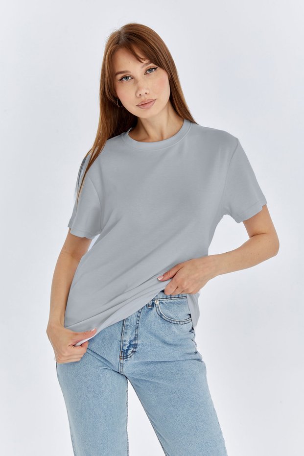 Women's Modal Fabric Regular Premium (Bol Kalip)Basic T-Shirt Vibrant Non-Fading Color Silky Touch T-Shirt