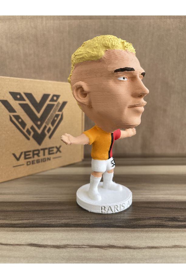 Barış Alper Gẩlẩtẩsẩrẩy 3d Futbolcu Taraftar Biblo Figür Erkek Hediyelik Oyuncak Sarı Kırmızı Aslan - 2