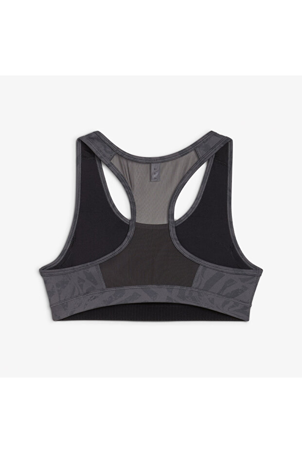 4Keeps Padded Print Kadın Gri Antrenman Bra - 3