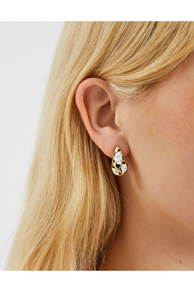 Çiçek Mineli Küpe - 4