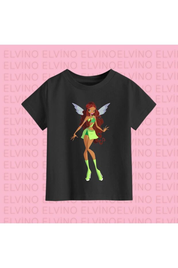 Winx Club Printed Cotton Crew Neck Girl's T-Shirts