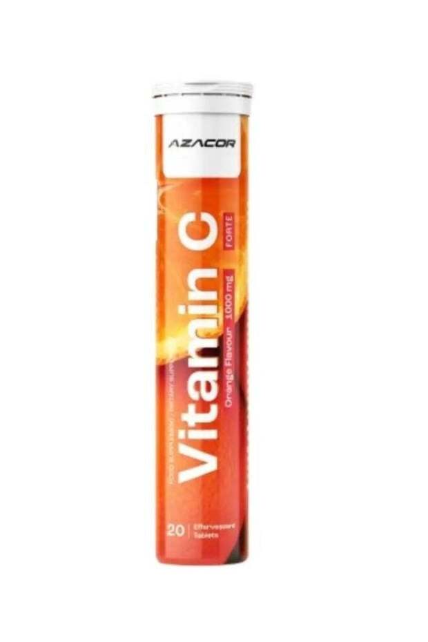 Azacor Vitamin C Effervescent 1000Mg Orange Flavour 20'S