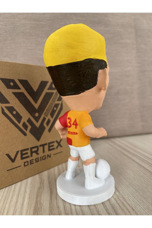 Torreira Gẩlẩtẩsẩrẩy 3d Futbolcu Taraftar Biblo Figür Erkek Hediyelik Oyuncak Sarı Kırmızı Aslan - 4