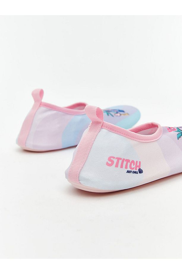 Stitch ve Angel Baskılı Kız Çocuk Deniz Ayakkabısı - 5