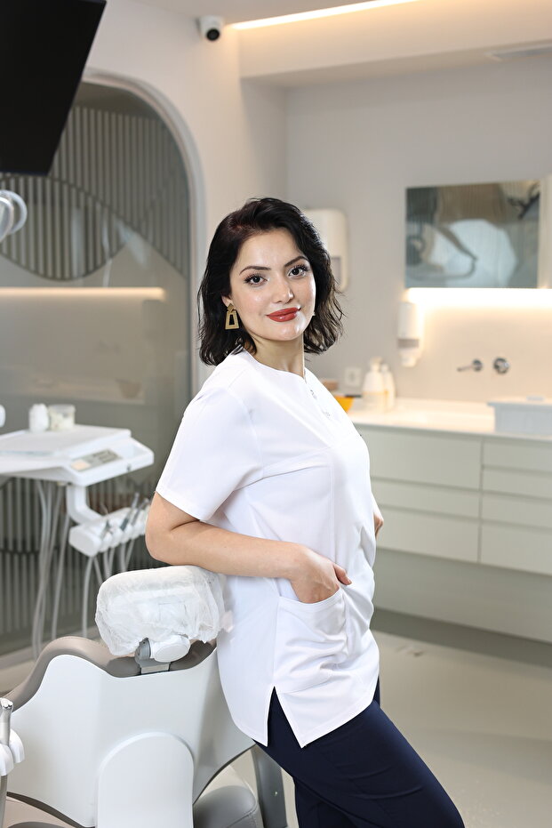 Alpaka Kumaş Beyaz Doktor/Hemşire Forması Tek Üst - 2