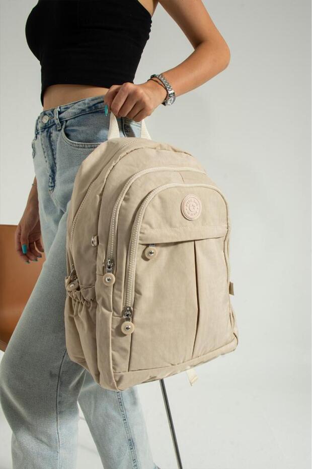 Unisex School Bag Daily Backpack 40*30 cm High School Middle School Bag Lightweight Rainproof Fabric