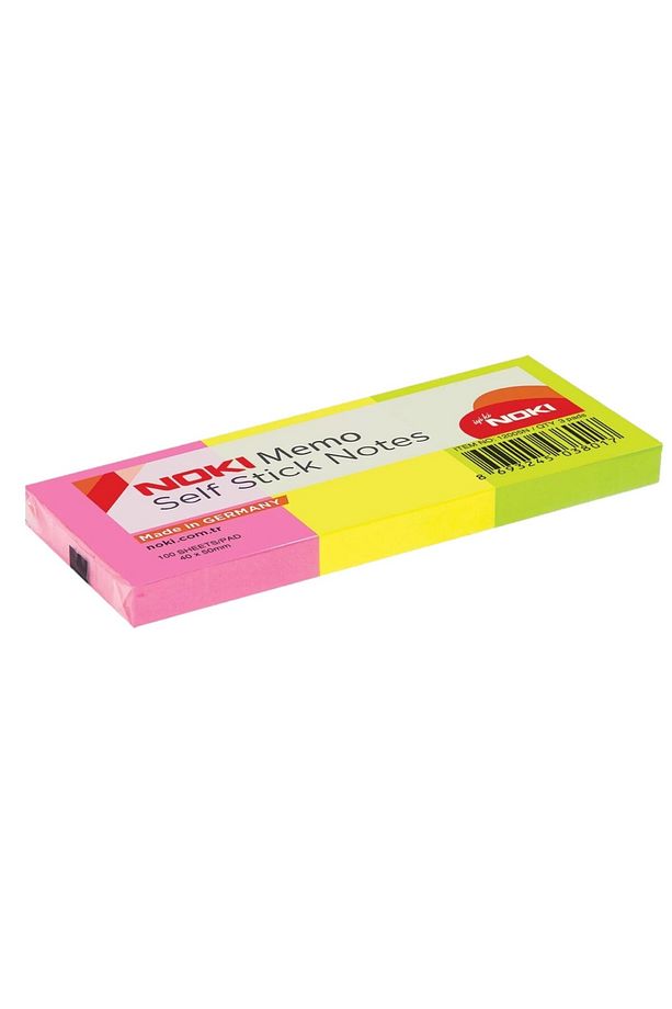 Memo Yapışkanlı Not Kağıdı Seti 40x50mm 100 Yaprak x 6 Adet - 3