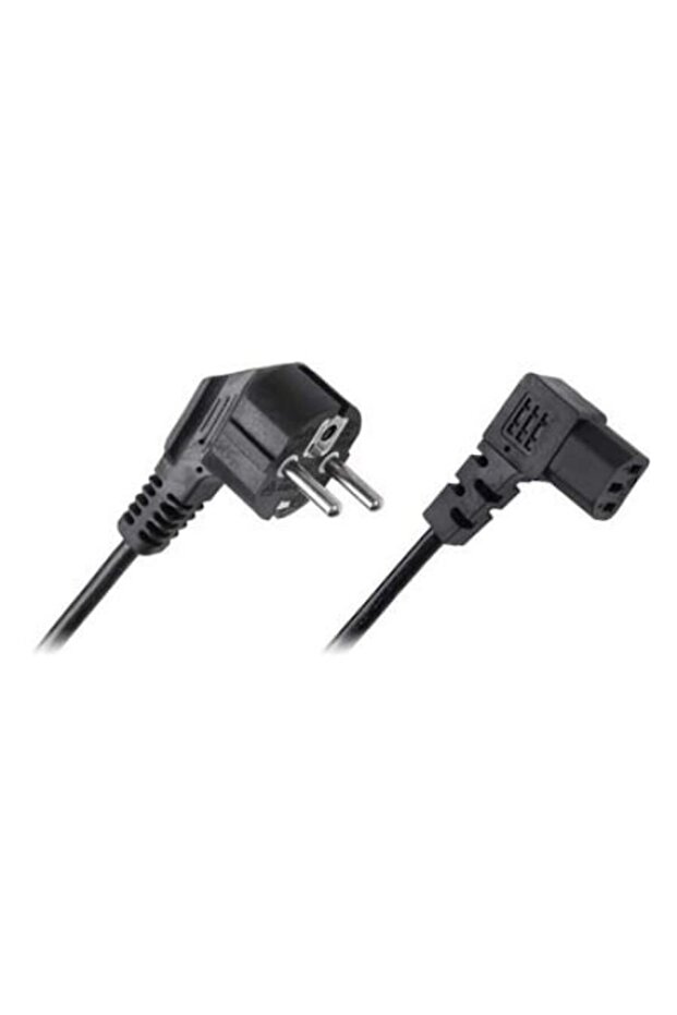 Cablu alimentare PC 3m conector la 90 grade - 1