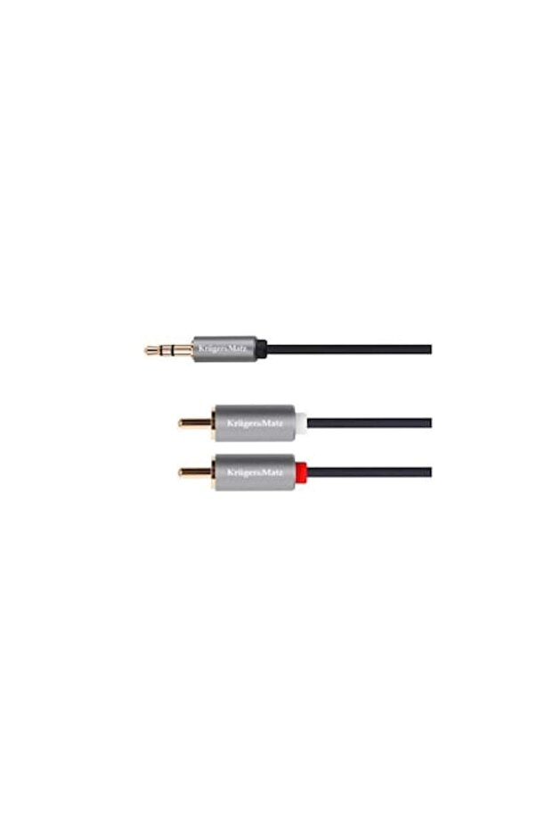 Cablu Jack 3.5 - 2 x RCA 10 m Basic - 1